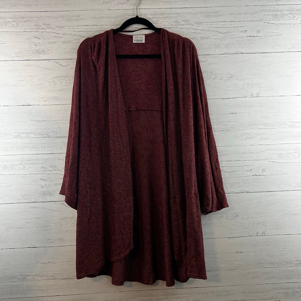 Melrose and Market Red Open Front Light Cardigan One Size